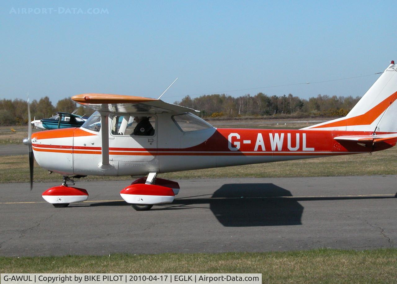 G-AWUL, 1968 Reims Cessna F150H C/N 0346, TAXYING PAST THE CAFE