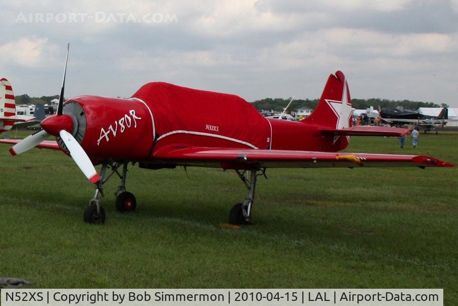 N52XS, Yakovlev (Aerostar) Yak-52W C/N 9912203, Sun N Fun 2010