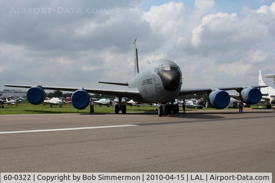 60-0322, 1960 Boeing KC-135R Stratotanker C/N 18097, 1960 KC-135R assigned to Grissom AFB at Sun N Fun 2010, Lakeland, Florida.