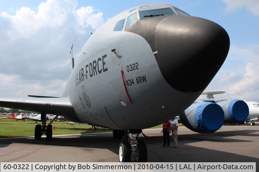 60-0322, 1960 Boeing KC-135R Stratotanker C/N 18097, 1960 KC-135R assigned to Grissom AFB at Sun N Fun 2010, Lakeland, Florida.