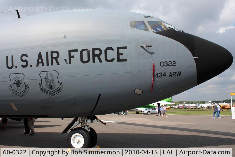 60-0322, 1960 Boeing KC-135R Stratotanker C/N 18097, 1960 KC-135R assigned to Grissom AFB at Sun N Fun 2010, Lakeland, Florida.