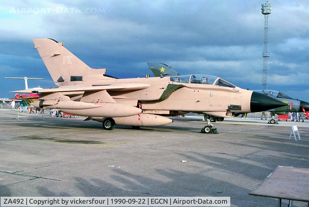 ZA492, 1983 Panavia Tornado GR.1B C/N 310/BS108/3144, Royal Air Force Tornado GR1 (c/n BS108). Operated by 16 Squadron, coded 'FE'.