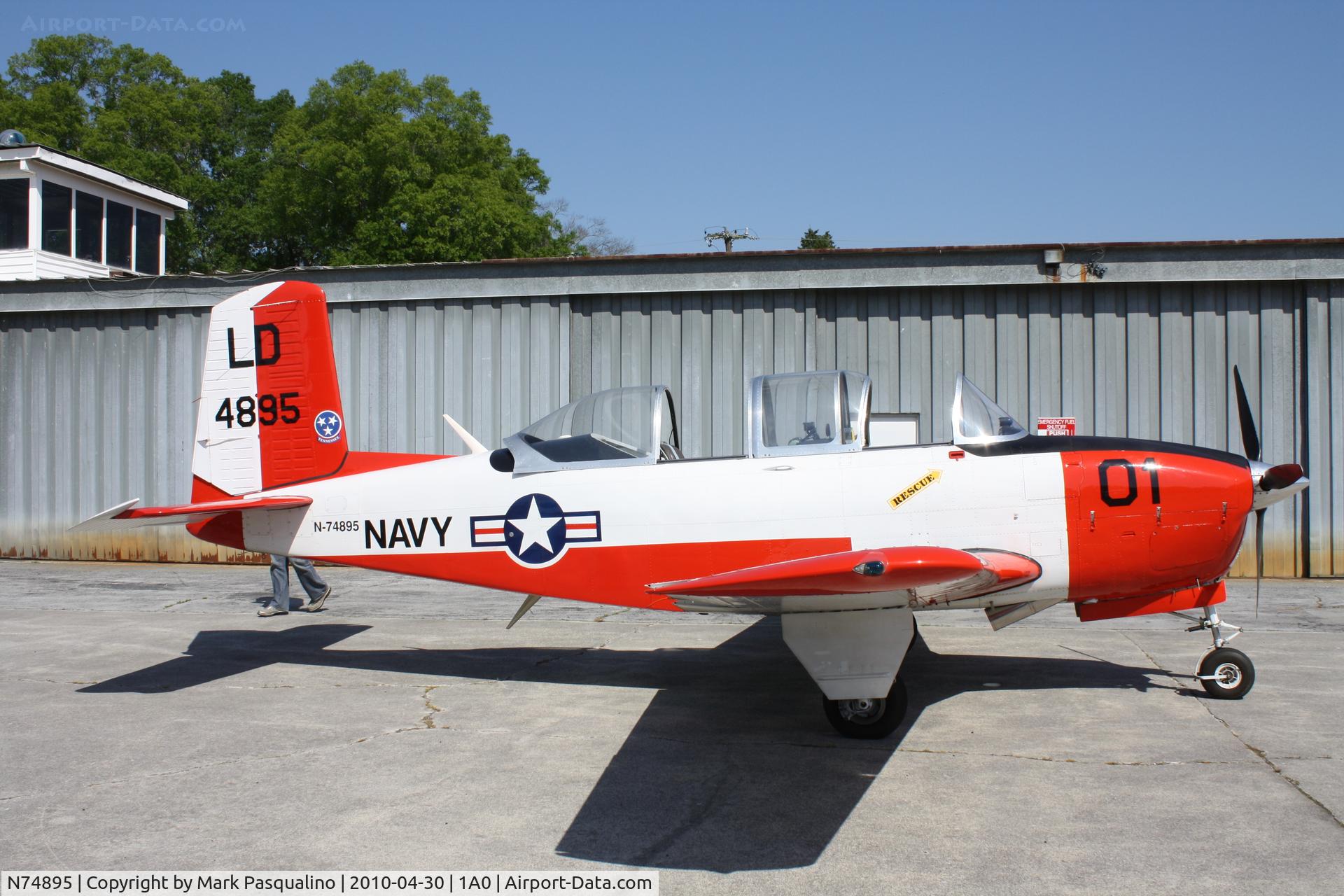 N74895, 1955 Beech T-34A (A45) Mentor C/N G-795, Beech T-34A