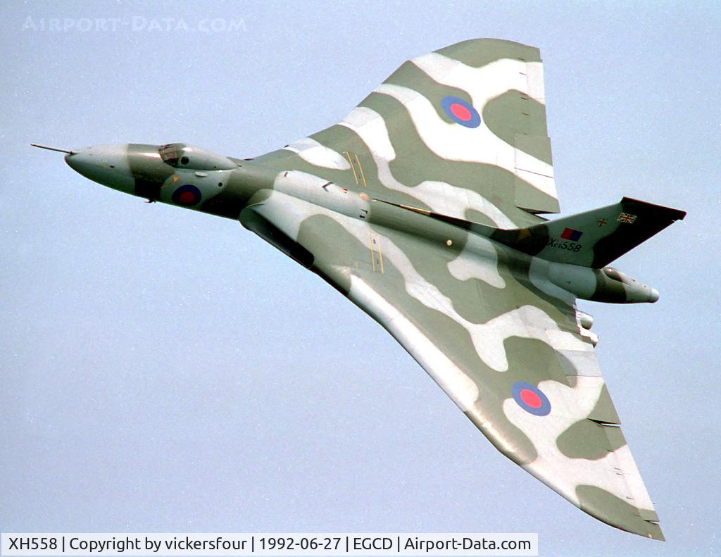 XH558, , Royal Air Force. Operated by the Vulcan Display Flight.