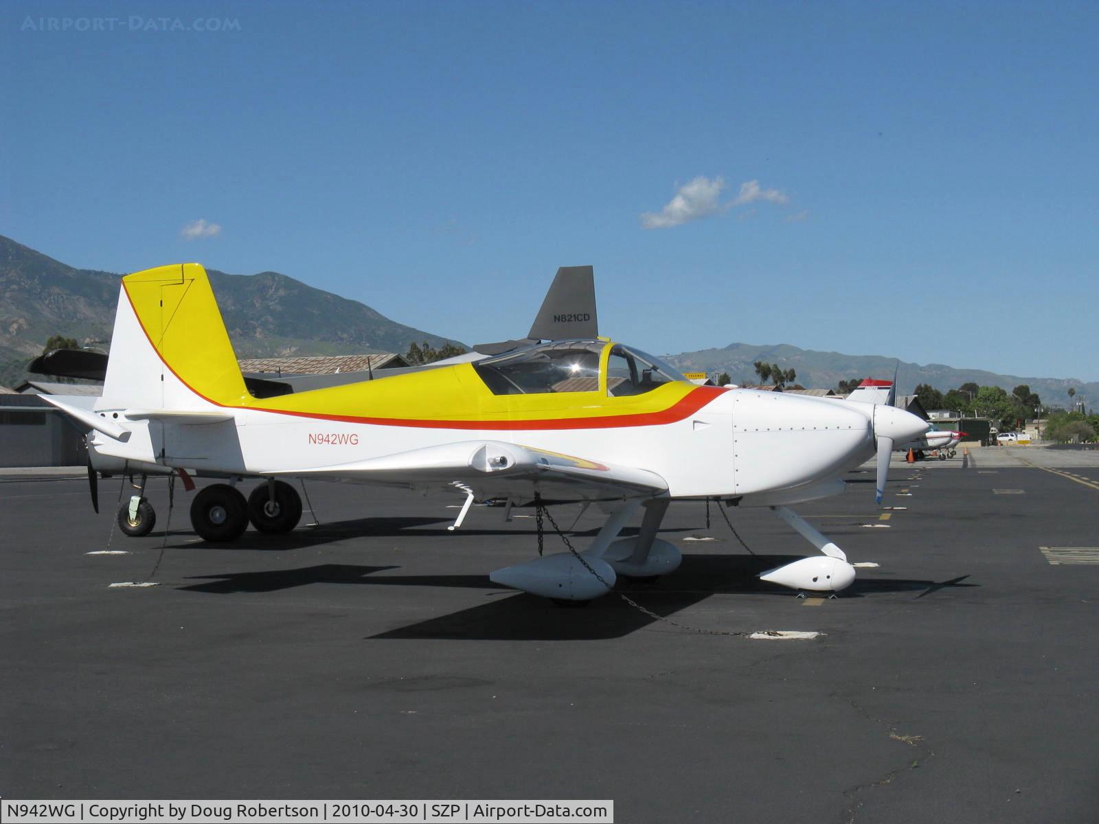 N942WG, 2007 Vans RV-9A C/N 90013, 2007 Wiechman/Garboden  VAN's RV-9A, Lycoming O-235-L2C 110 Hp