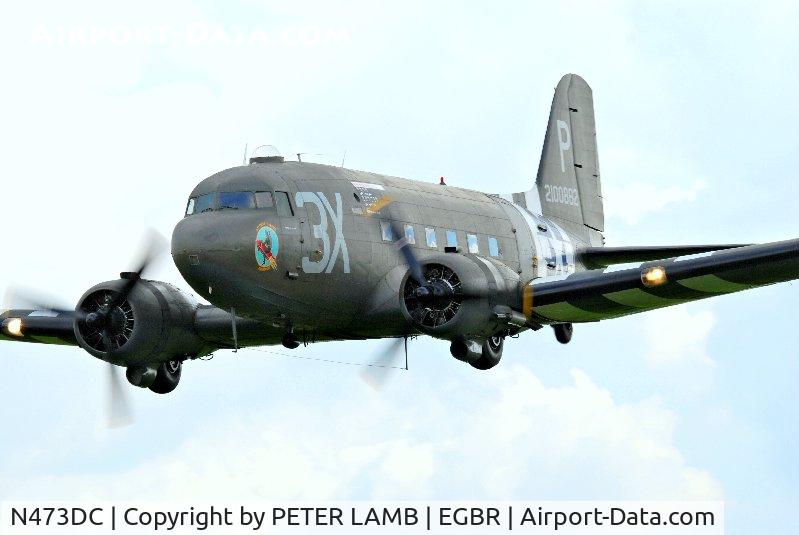 N473DC, 1942 Douglas DC3C (C-47A) C/N 19345, Aircraft over Breighton