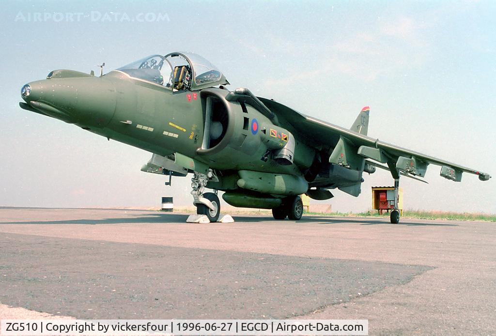 ZG510, British Aerospace Harrier GR.7 C/N P81, Royal Air Force. Operated by 4 Squadron, coded 'CE'.