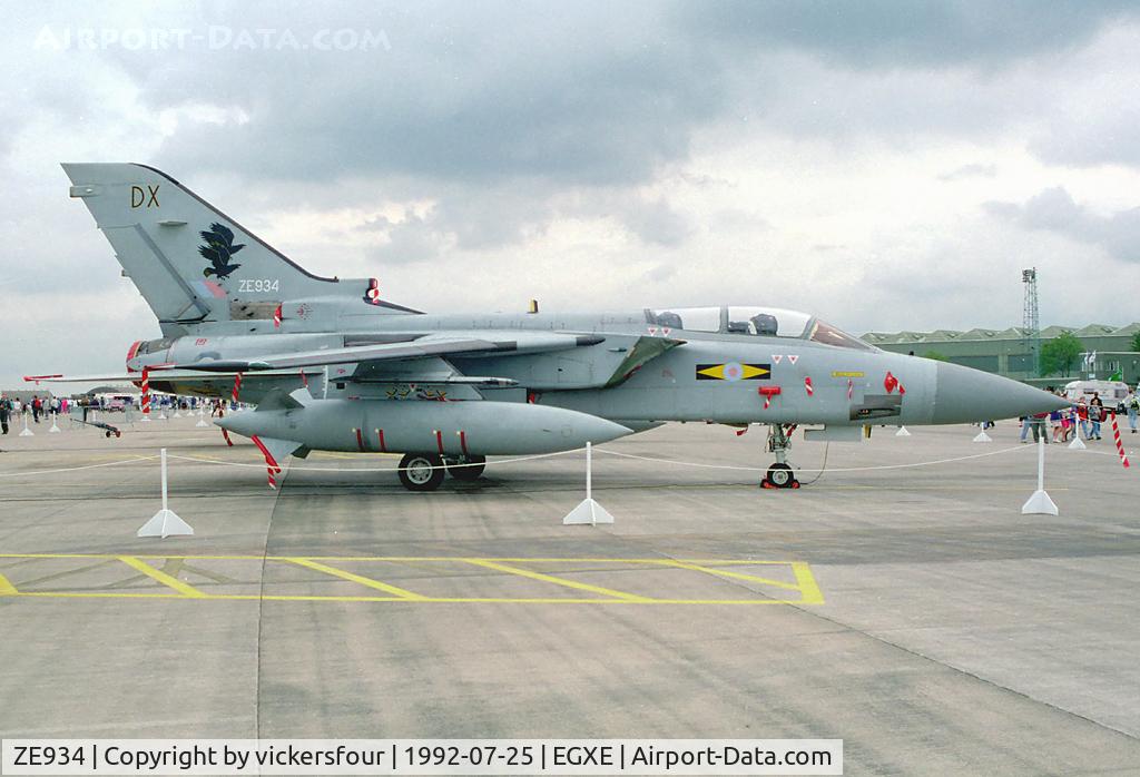 ZE934, 1989 Panavia Tornado F.3 C/N 3362, Royal Air Force Tornado F3 (c/n AT037). Operated by 11 Squadron, coded 'DX'.