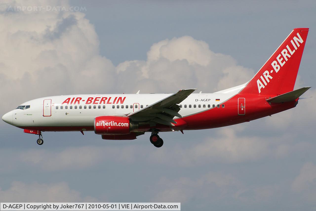D-AGEP, 1998 Boeing 737-75B C/N 28102, Air Berlin Boeing 737-75B(WL)