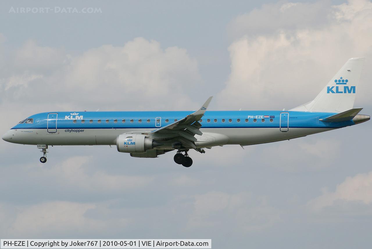 PH-EZE, 2009 Embraer 190LR (ERJ-190-100LR) C/N 19000288, KLM cityhopper Embraer ERJ-190-100STD