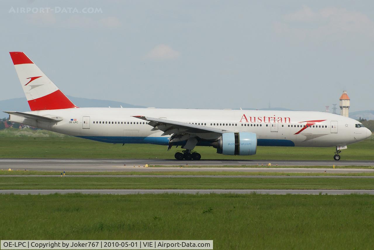 OE-LPC, 2002 Boeing 777-2Z9/ER C/N 29313, Austrian Airlines Boeing 777-2Z9(ER)