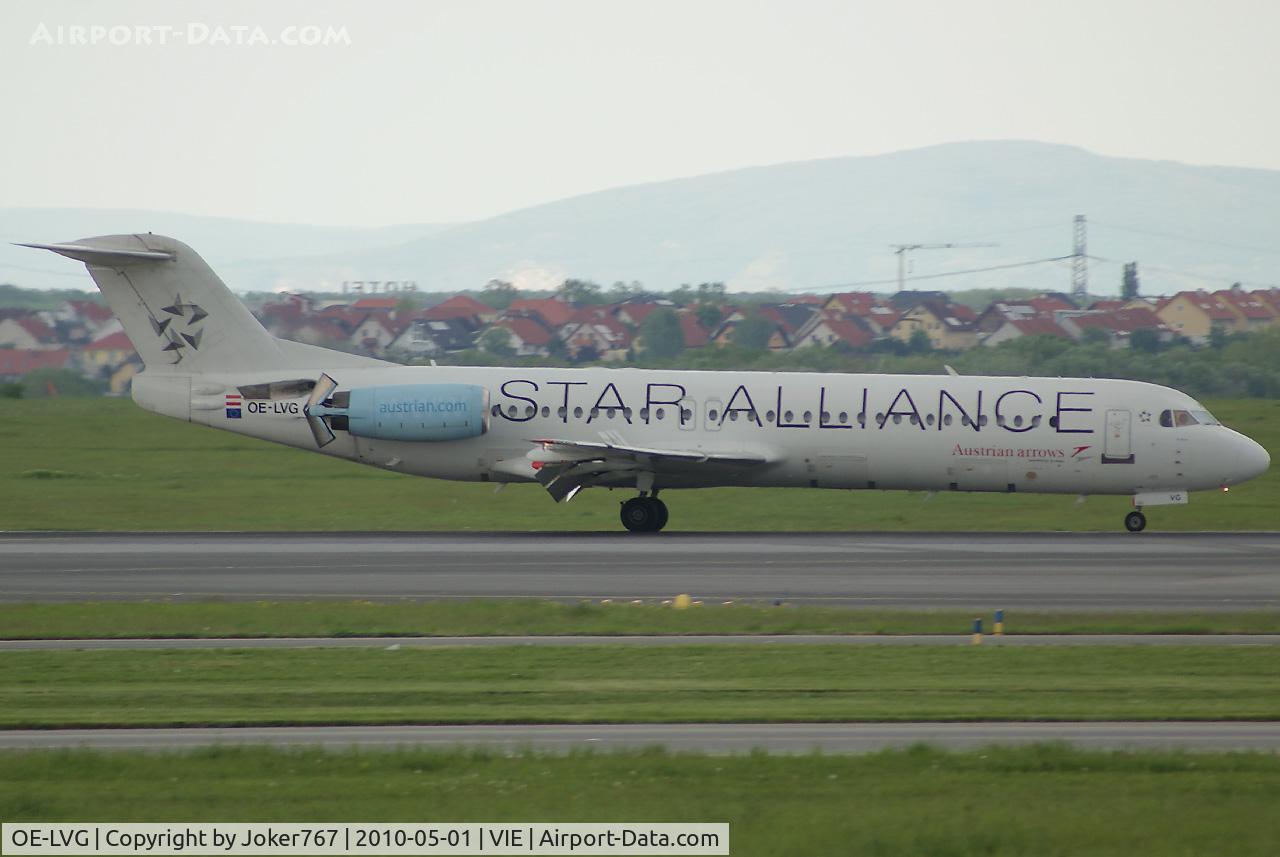 OE-LVG, 1994 Fokker 100 (F-28-0100) C/N 11520, Austrian arrows Fokker F-100