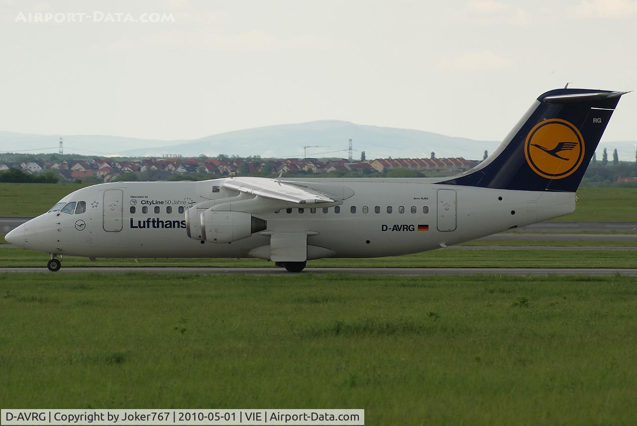 D-AVRG, 1995 British Aerospace Avro 146-RJ85 C/N E.2266, Lufthansa Regional (City Line) Avro Regional Jet RJ85