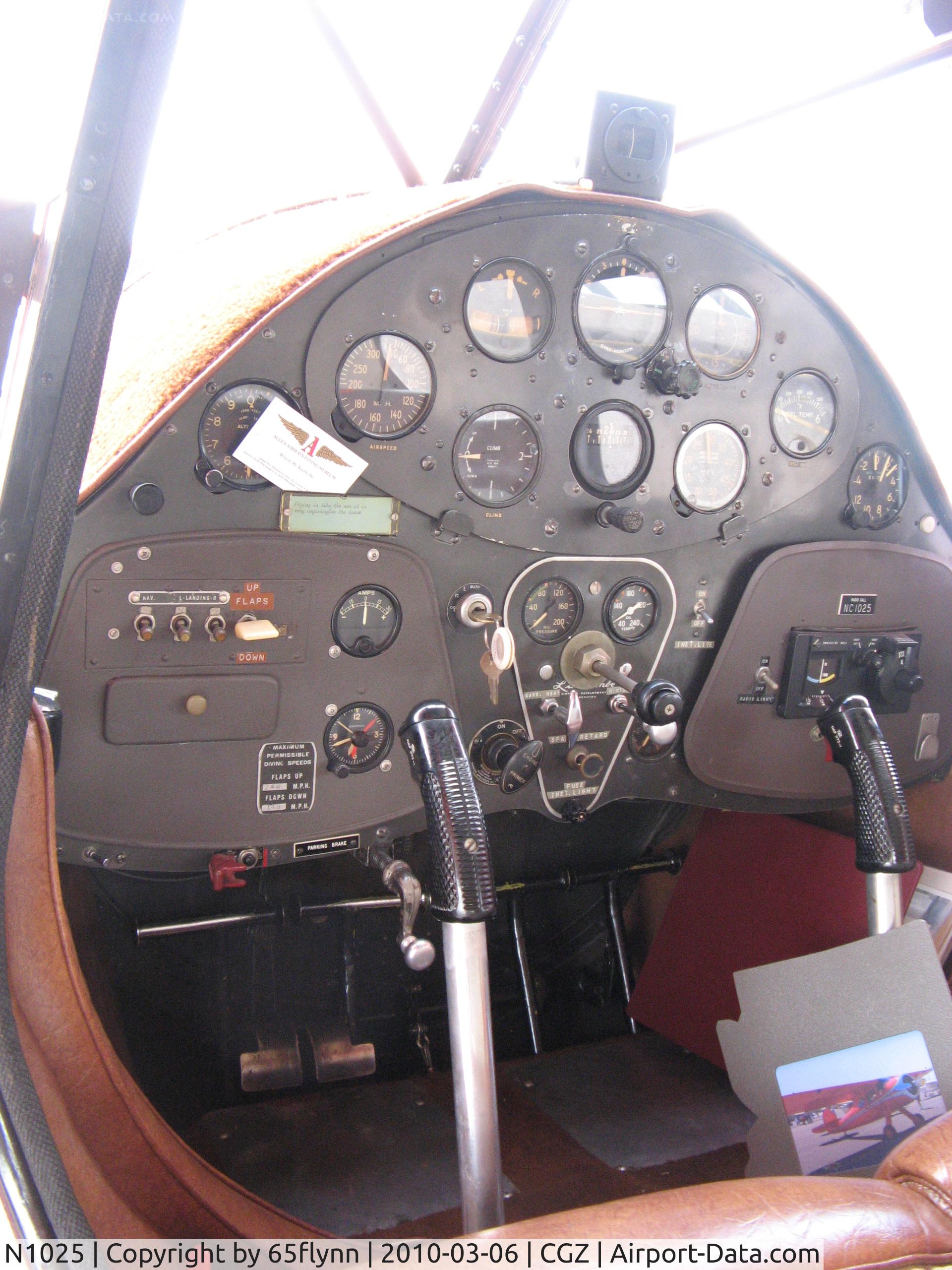 N1025, 1955 Luscombe Model 1/Phantom C/N 112, Cactus Flyin, Cockpit view
