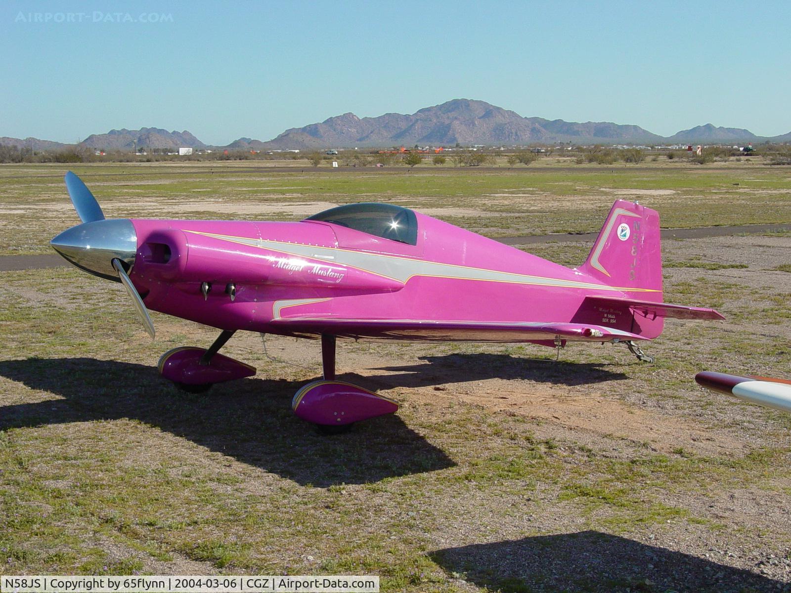 N58JS, 1972 Mustang Aeronautics Midget Mustang M-1 C/N 954, Cactus Flyin 2004