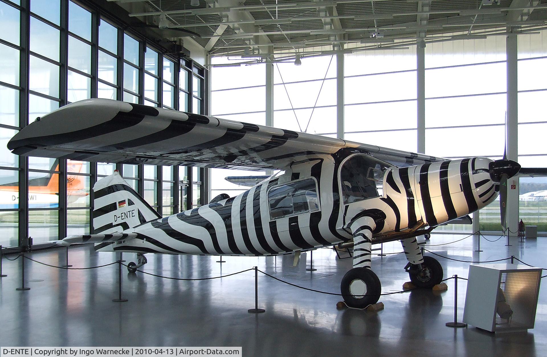 D-ENTE, Dornier Do-27A4 C/N 375, Dornier Do 27A4 (painted for reenactment the famous flights of zoologist and filmmaker Michael Grzimek, who died in the first 'D-ENTE' in the Serengeti (Tanzania) in 1959) at the Dornier-Museum Friedrichshafen