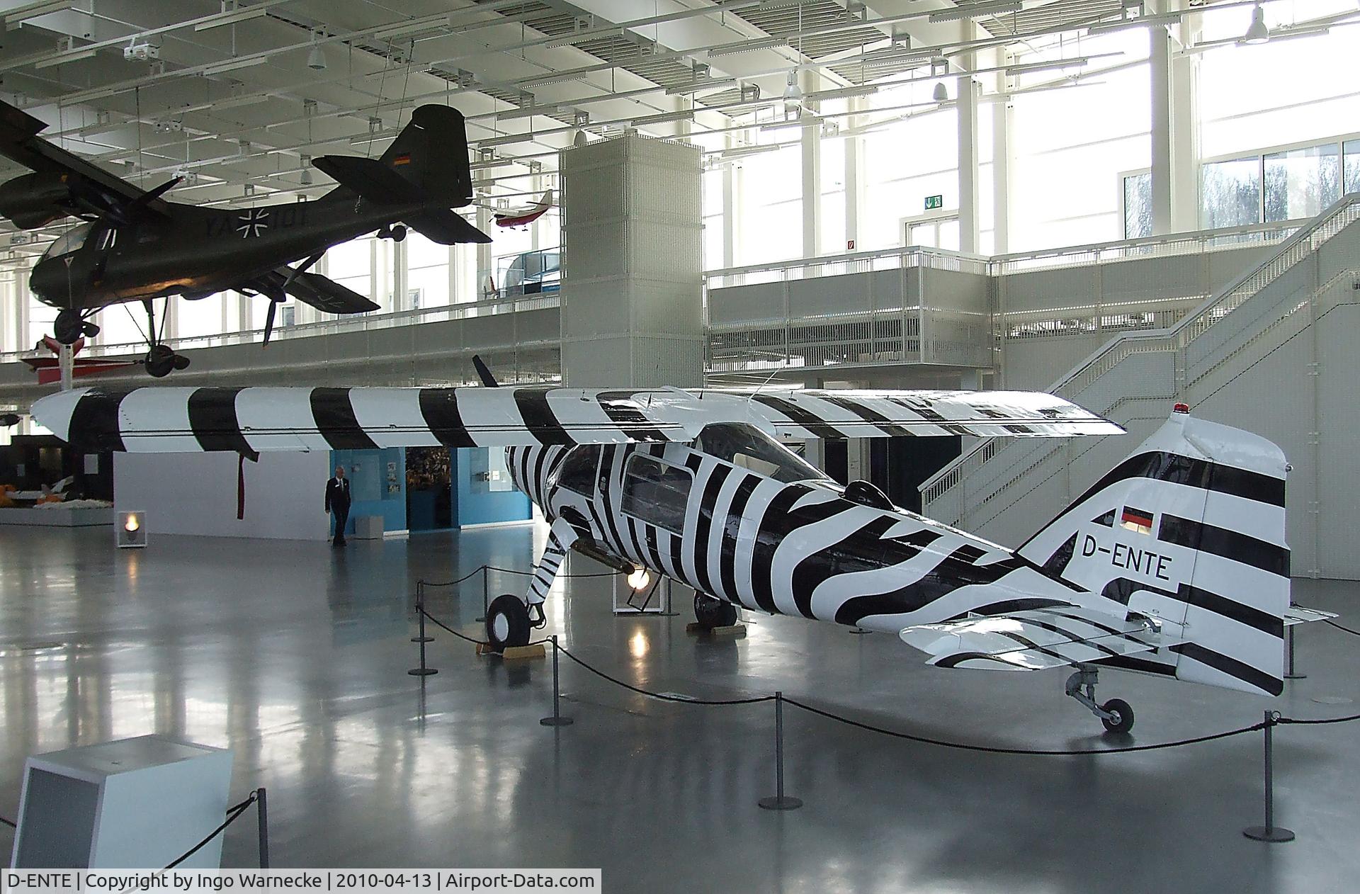 D-ENTE, Dornier Do-27A4 C/N 375, Dornier Do 27A4 (painted for reenactment the famous flights of zoologist and filmmaker Michael Grzimek, who died in the first 'D-ENTE' in the Serengeti (Tanzania) in 1959) at the Dornier-Museum Friedrichshafen
