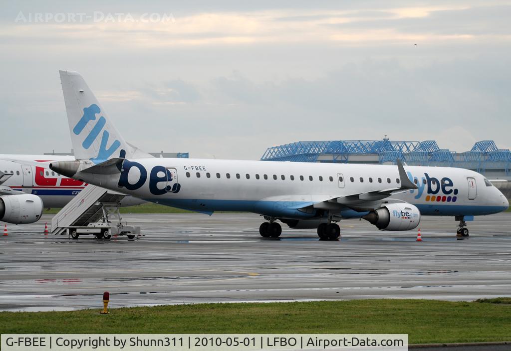 G-FBEE, 2007 Embraer 195LR (ERJ-190-200LR) C/N 19000093, Parked at the old terminal...