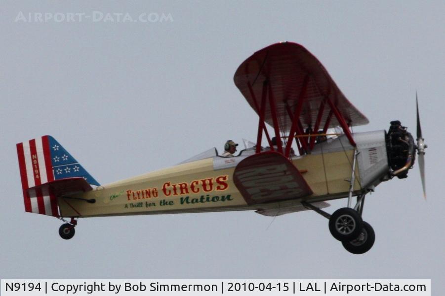 N9194, 1929 New Standard D-25 C/N 133, Overflying Sun N Fun 2010 - Lakeland, FL