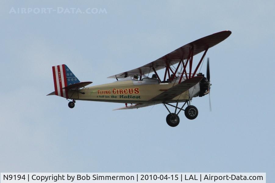 N9194, 1929 New Standard D-25 C/N 133, Overflying Sun N Fun 2010 - Lakeland, FL