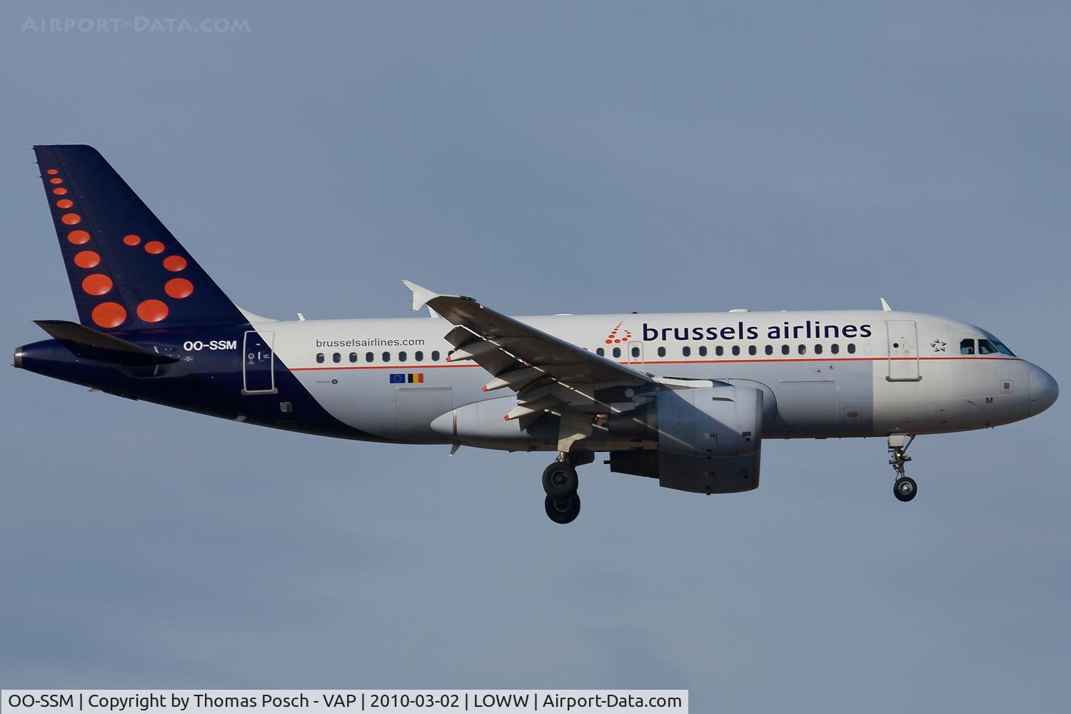 OO-SSM, 2000 Airbus A319-112 C/N 1388, Brussels Airlines