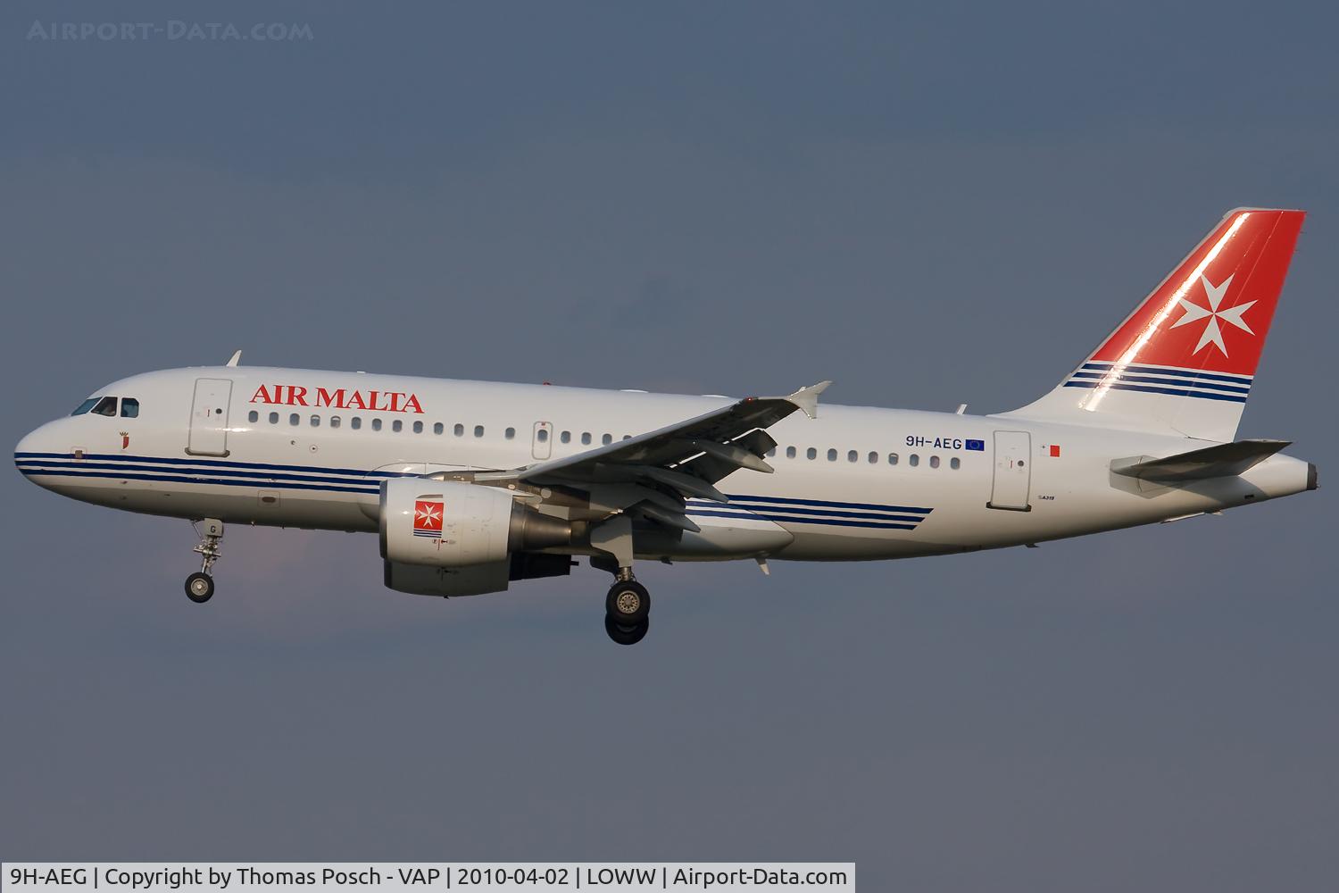9H-AEG, 2003 Airbus A319-112 C/N 2113, Air Malta