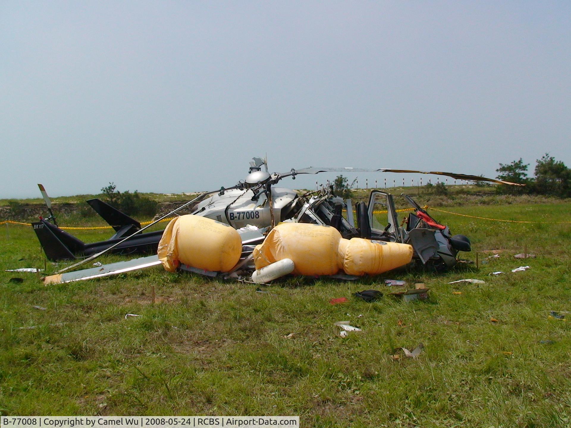 B-77008, 1989 MBB-Kawasaki BK-117B-1 C/N 1032, Crashed in Kinmen airport Taiwan