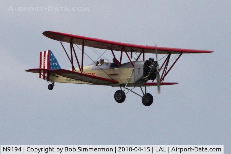 N9194, 1929 New Standard D-25 C/N 133, Overflying Sun N Fun 2010 - Lakeland, FL