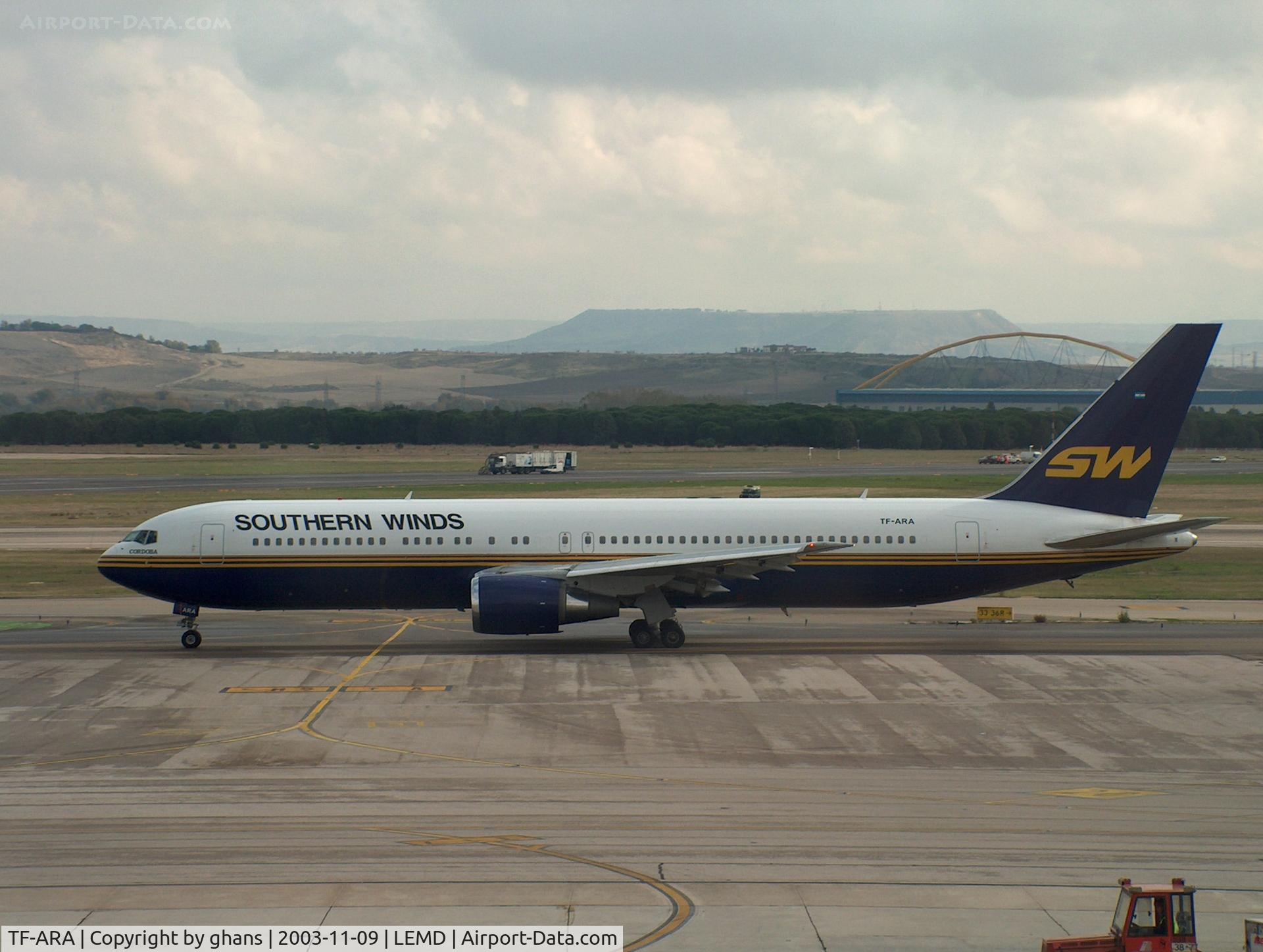 TF-ARA, 1998 Boeing 767-3Q8/ER C/N 28206, Southern Winds