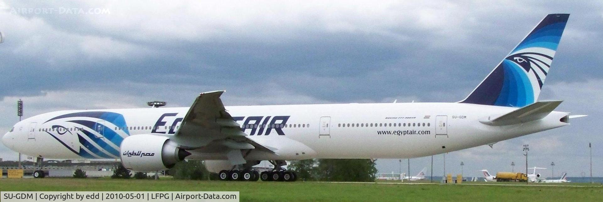 SU-GDM, 2010 Boeing 777-36N/ER C/N 38285, new livery triple