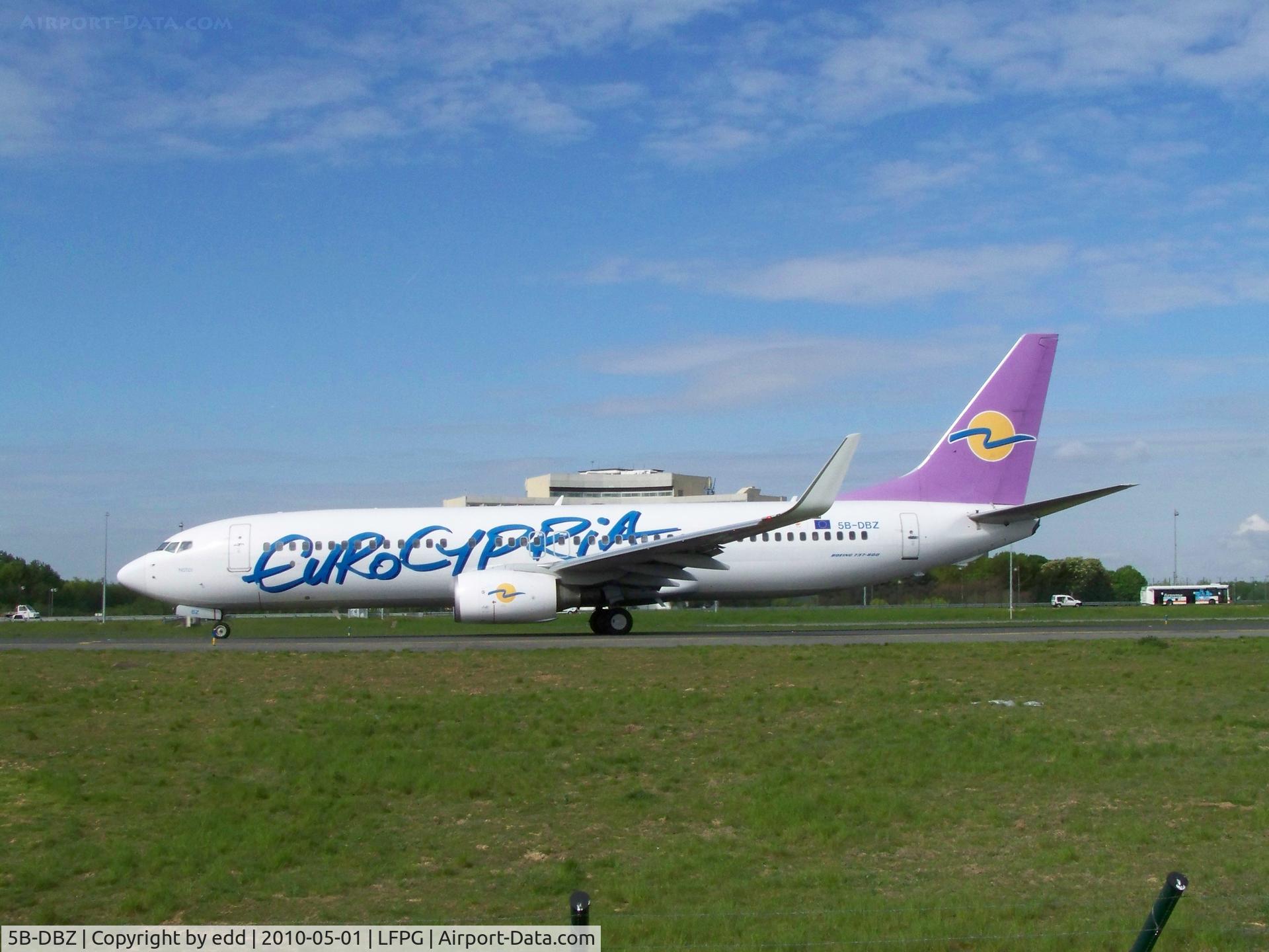 5B-DBZ, 2006 Boeing 737-8BK C/N 33030, Pink tailed Eurocypria