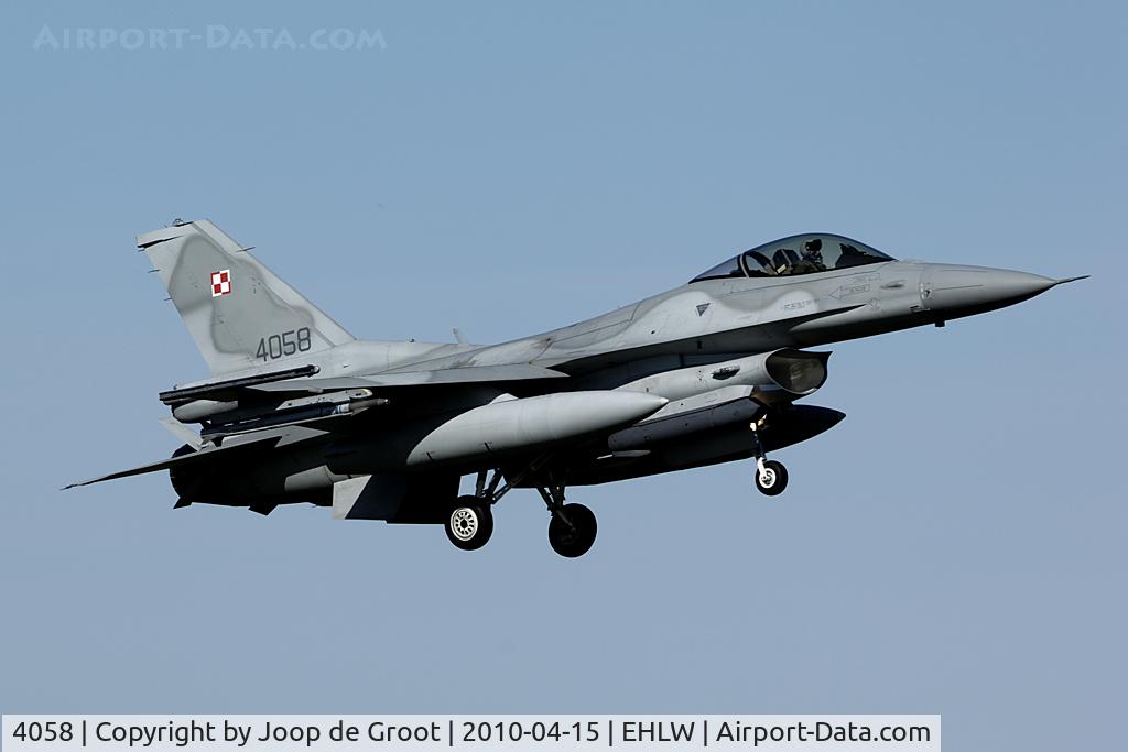 4058, 2003 Lockheed Martin F-16CJ Fighting Falcon C/N JC-19, The Polish participation in Frisian Flag marked the first visit of a Polish F-16 to the Netherlands.