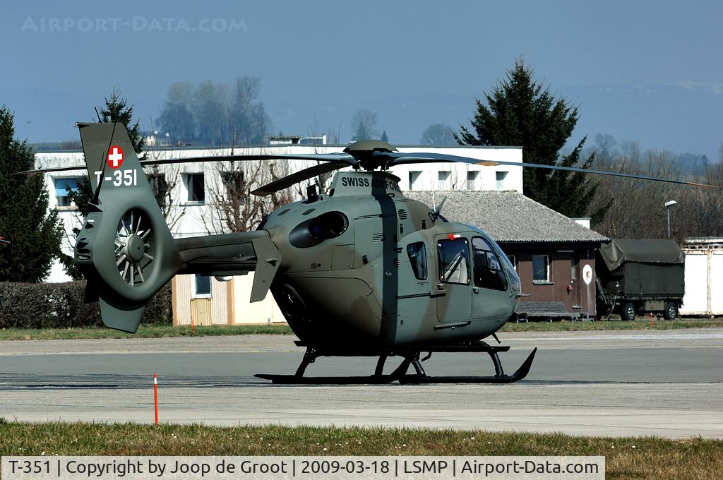 T-351, Eurocopter EC-635VIP C/N 0676, VIP version of the EC635. Note the leather seats in the back.