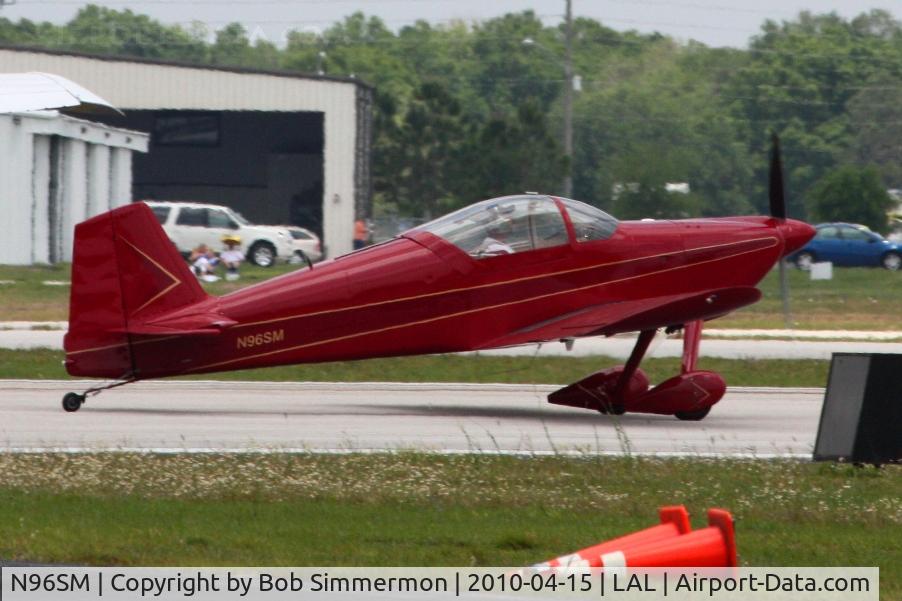 N96SM, Vans RV-6 C/N 21590, Departing Lakeland, FL during Sun N Fun 2010