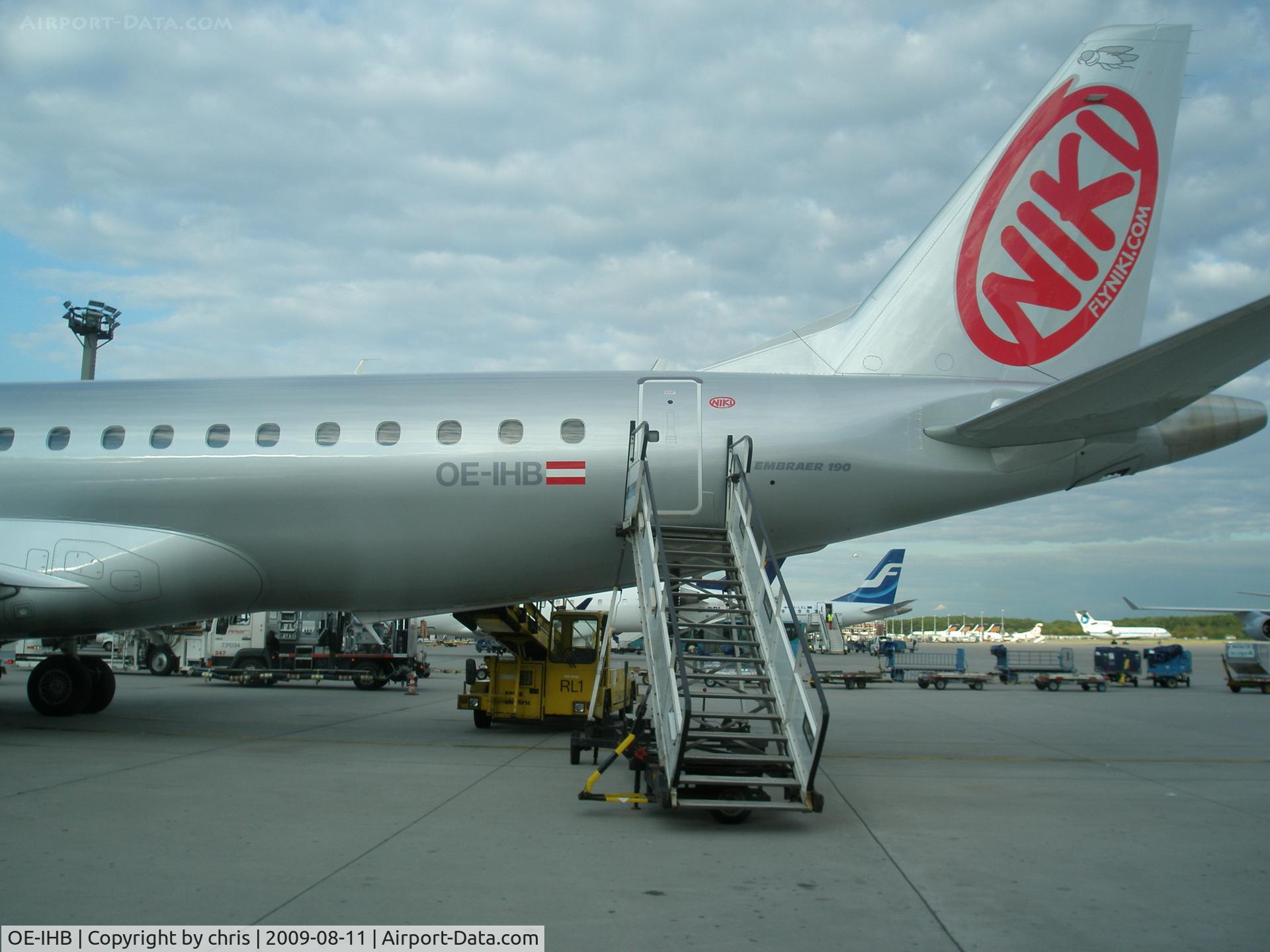 OE-IHB, 2009 Embraer 190LR (ERJ-190-100LR) C/N 19000294, .