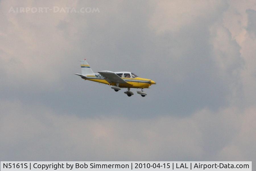 N5161S, 1970 Piper PA-28-180 Cherokee C/N 28-7105015, Arriving at Lakeland, FL during Sun N Fun 2010.