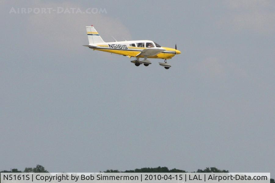 N5161S, 1970 Piper PA-28-180 Cherokee C/N 28-7105015, Arriving at Lakeland, FL during Sun N Fun 2010.