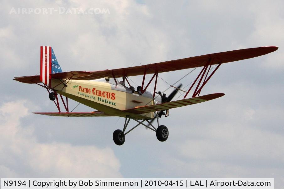 N9194, 1929 New Standard D-25 C/N 133, Overflying Sun N Fun 2010 - Lakeland, FL