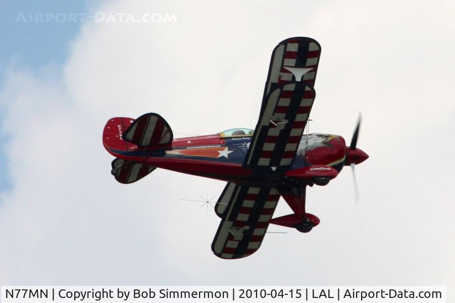 N77MN, 1986 Christen Pitts S-1T C/N 1040, Overflying Sun N Fun 2010 - Lakeland, FL