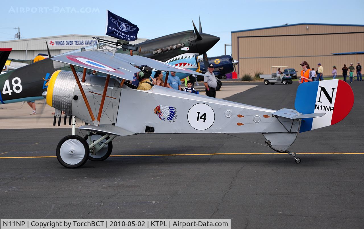 N11NP, 2003 Nieuport 11 Replica C/N 014, 7/8ths scale Nieuport 11 at Central Texas Airshow '10.