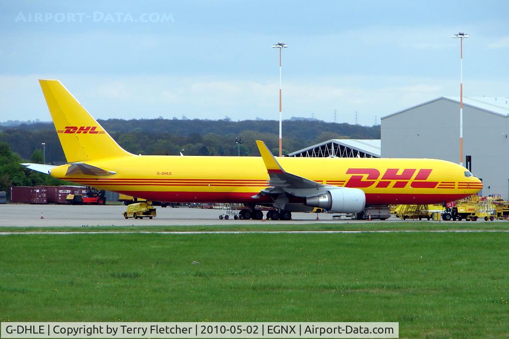 G-DHLE, 2009 Boeing 767-3JHF C/N 37805, DHL B767F at East Midlands