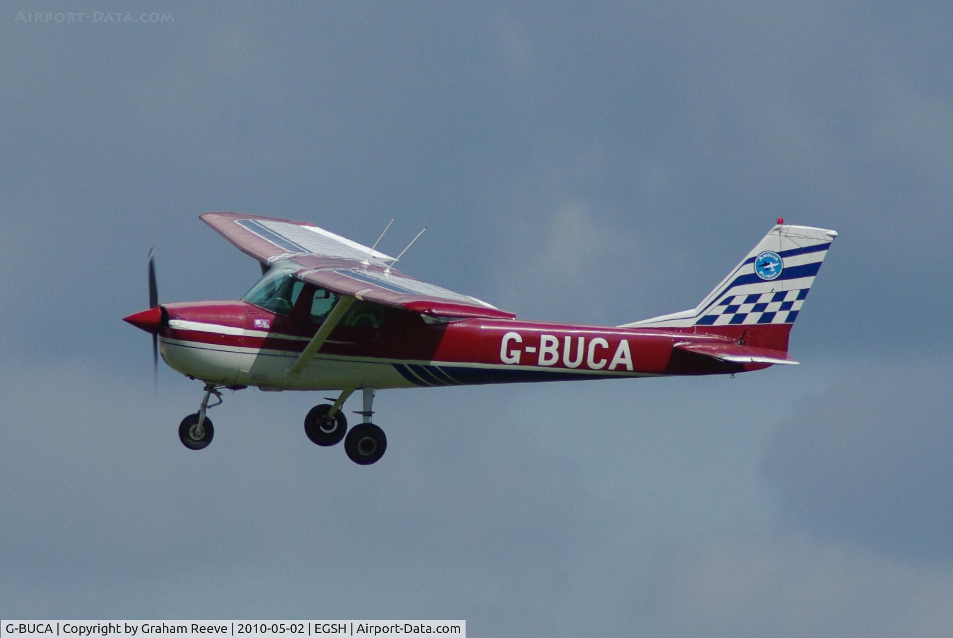 G-BUCA, 1970 Cessna A150K Aerobat C/N A15000220, Finals to Norwich.