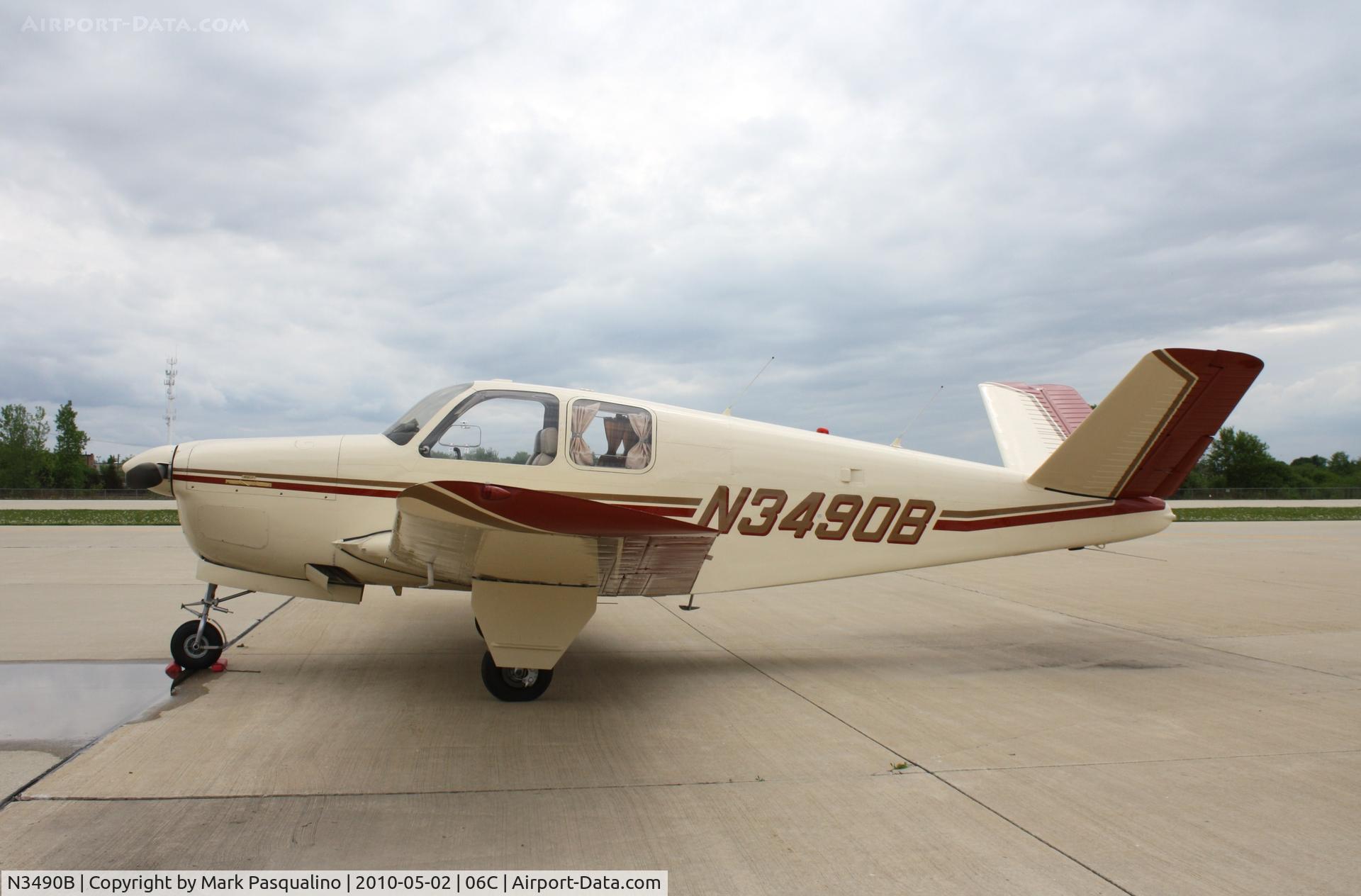 N3490B, 1954 Beech E35 C/N D-3710, Beech E35