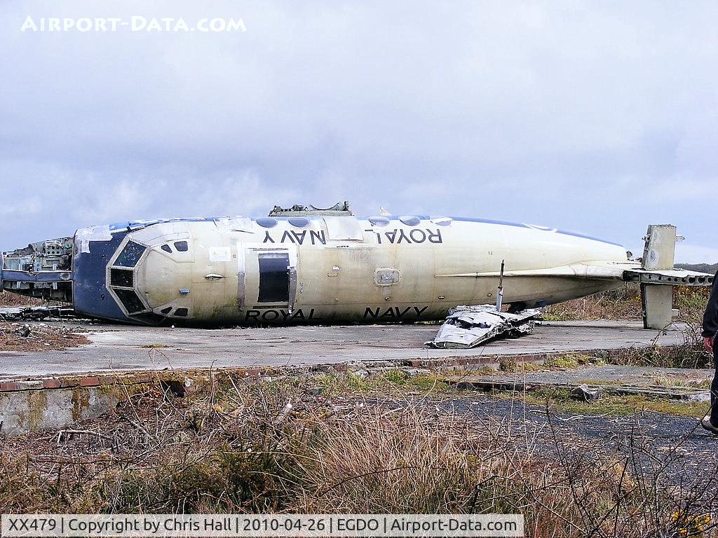 XX479, 1969 Scottish Aviation HP-137 Jetstream T.2 C/N 259, coded CU-563, at the Royal Naval School of Fire Fighting