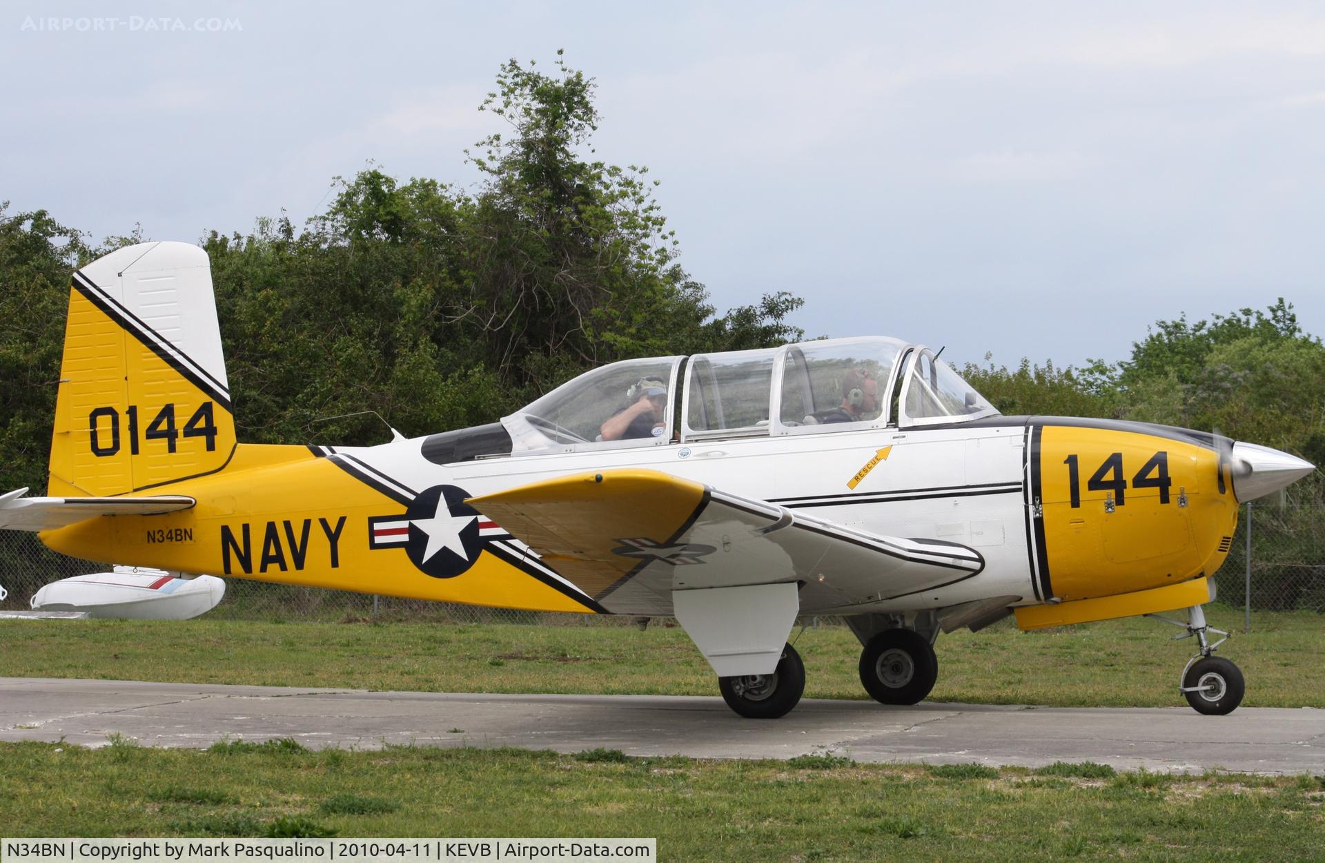 N34BN, 1956 Beech T34 Mentor C/N CG-144, Beech T-34A