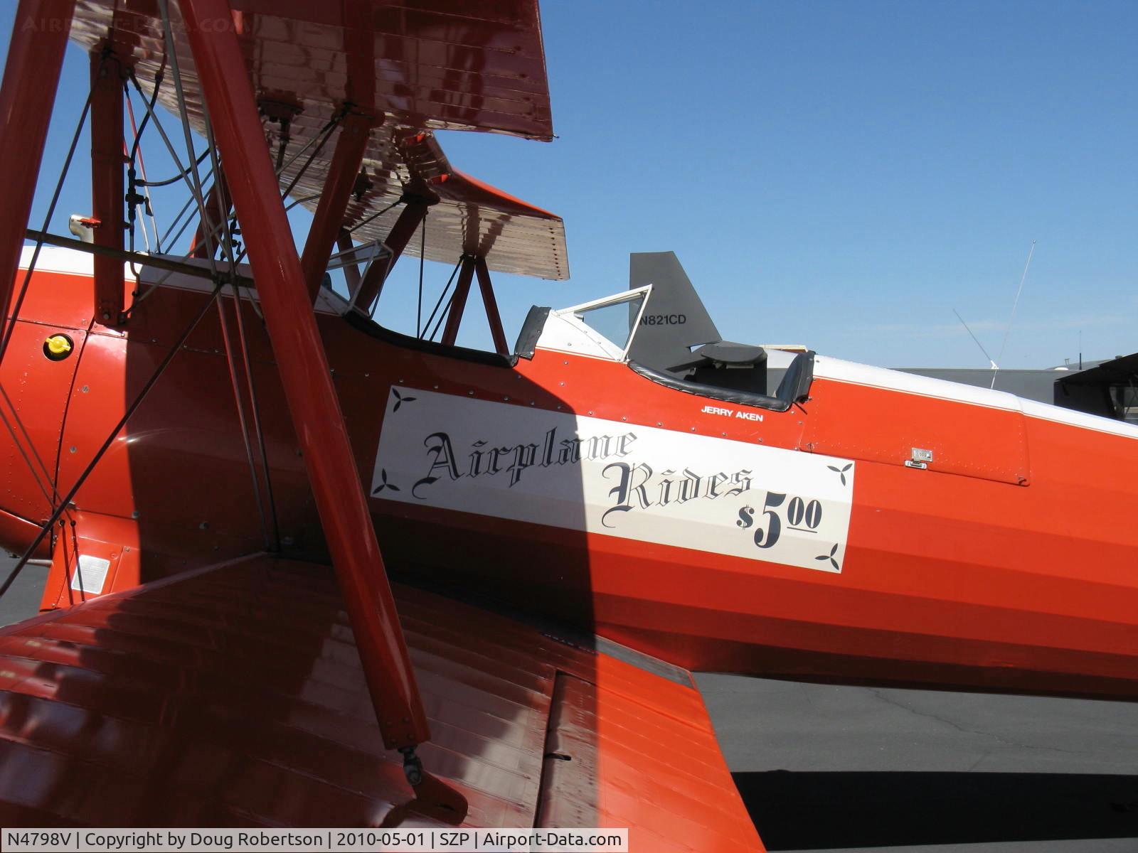 N4798V, 1943 Boeing E75 C/N 75-5086, 1943 Boeing Stearman E75, Jacobs R755B 275 Hp
