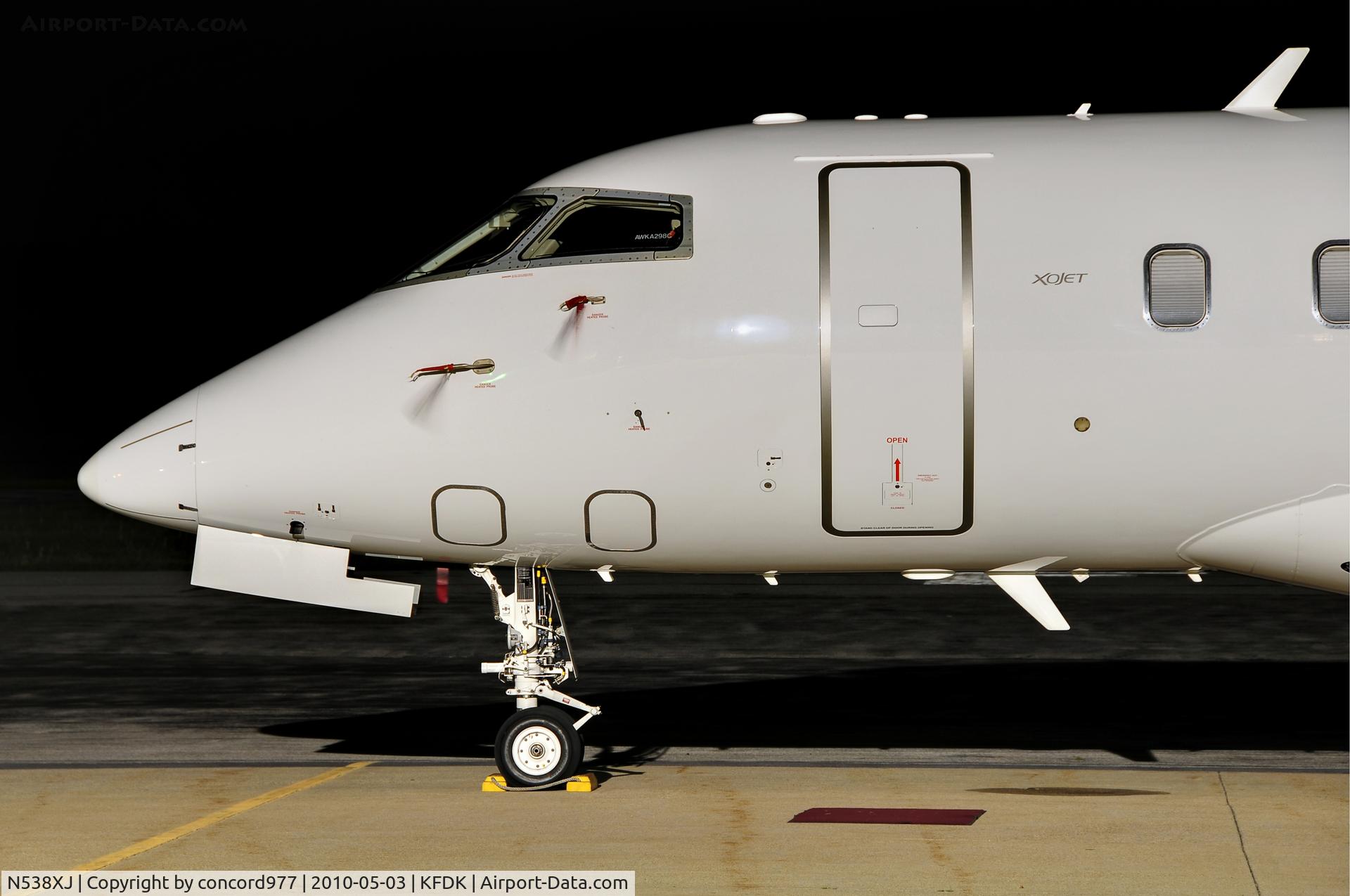 N538XJ, 2008 Bombardier Challenger 300 (BD-100-1A10) C/N 20224, Seen at KFDK on 5/3/2010.