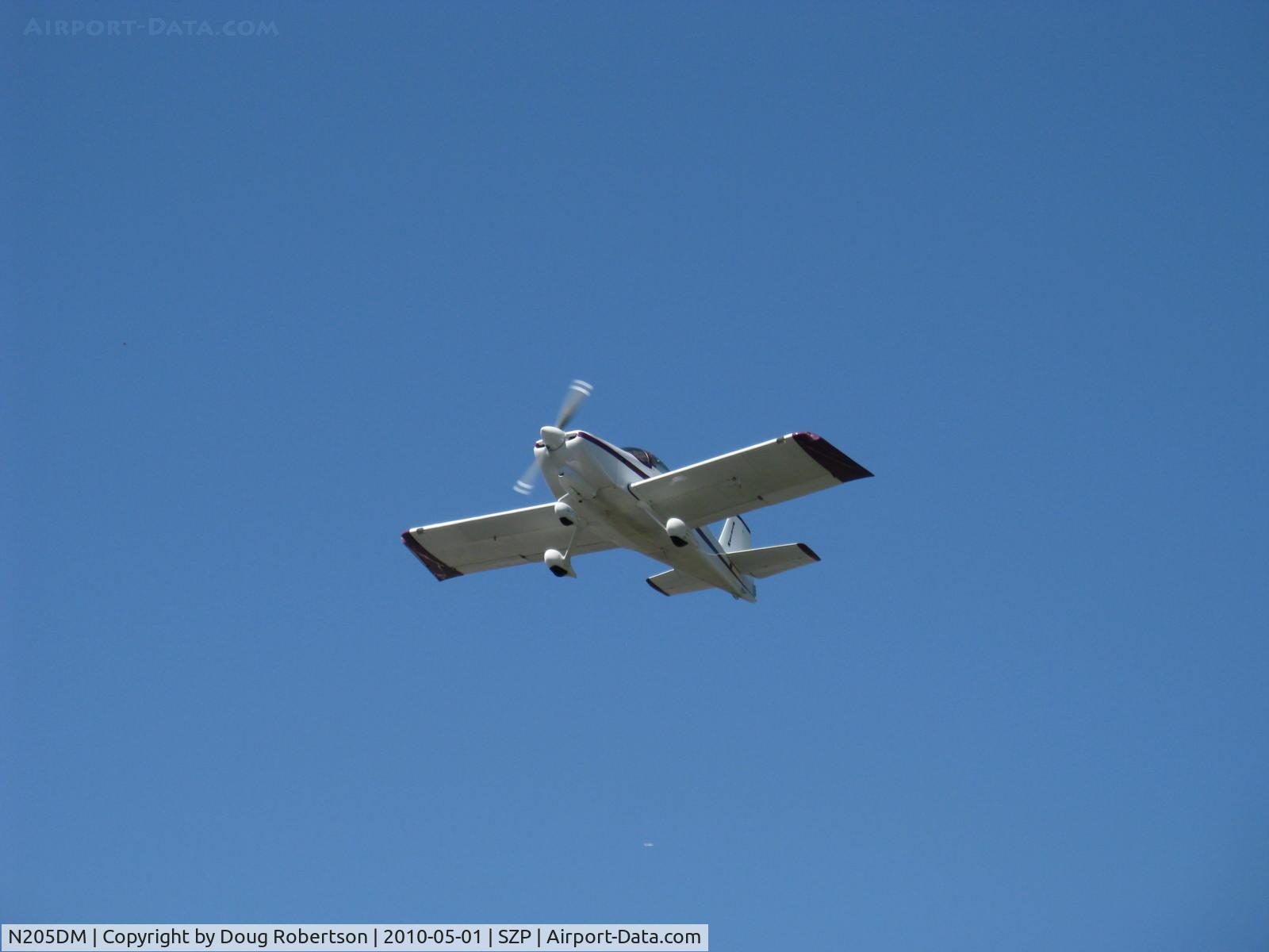 N205DM, 1999 Vans RV-6A C/N 60205, 1999 McMullen VAN's RV-6A, Lycoming O&VO-360 180 Hp, takeoff climb Rwy 22