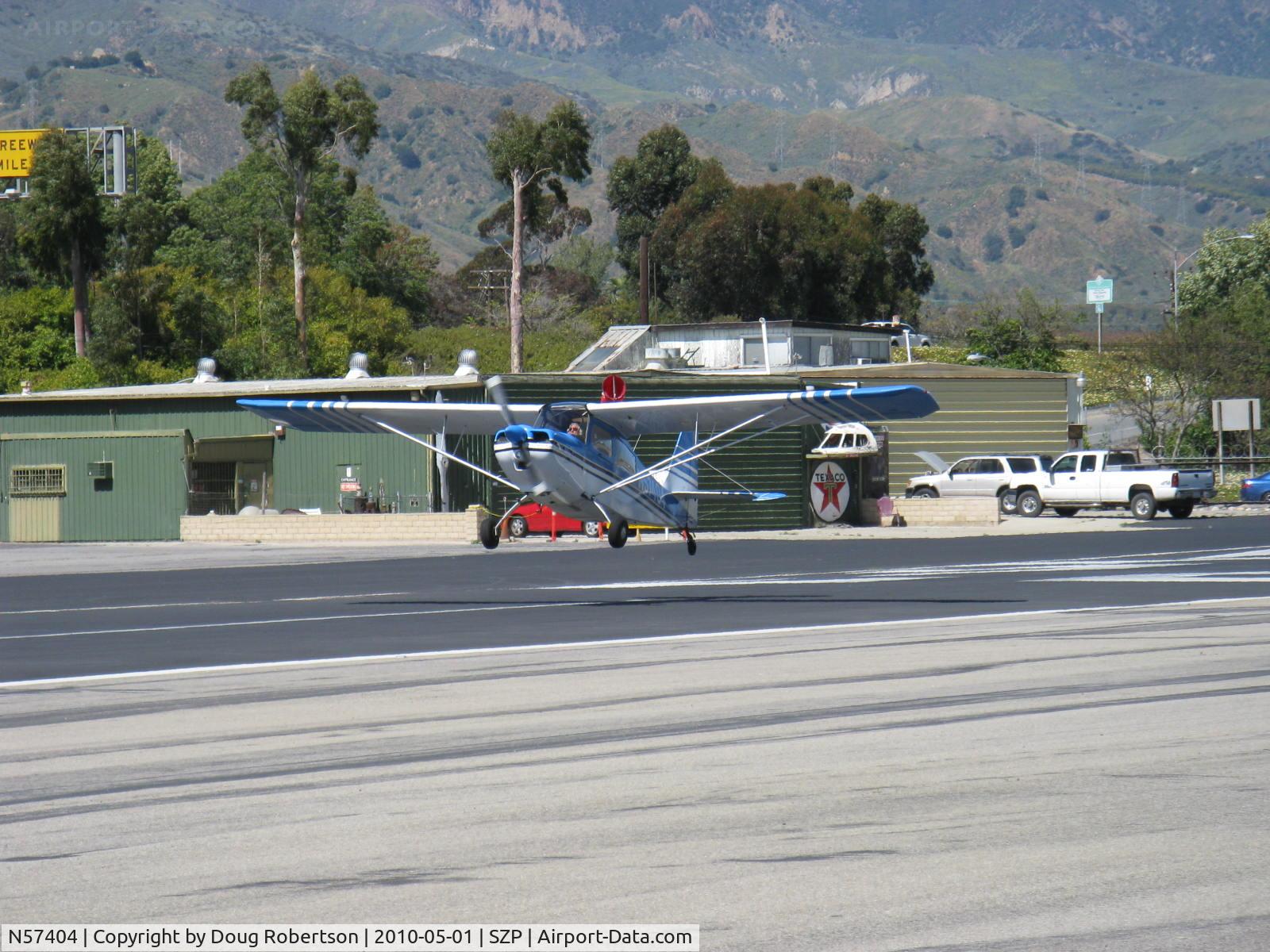 N57404, 1973 Bellanca 7ECA Citabria C/N 940-73, 1973 Bellanca 7ECA CITABRIA, Lycoming O-235 115 Hp, near touchdown Rwy 22