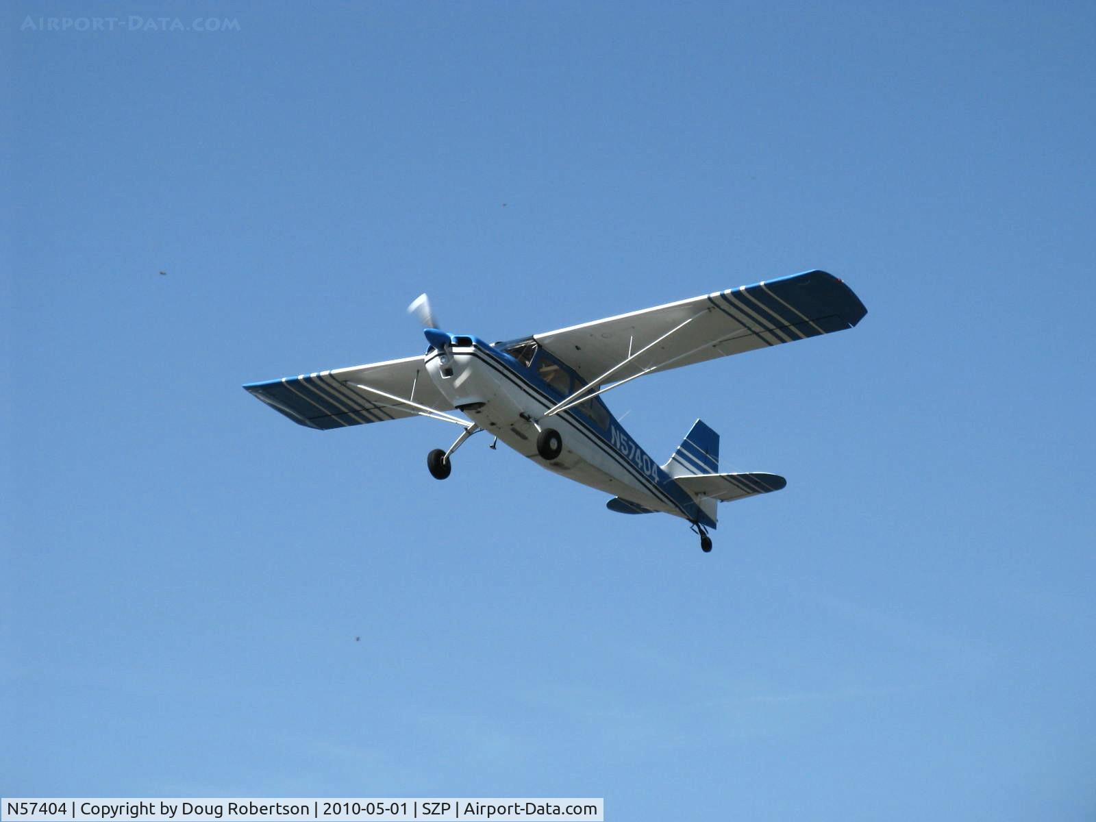 N57404, 1973 Bellanca 7ECA Citabria C/N 940-73, 1973 Bellanca 7ECA CITABRIA, Lycoming O-235 115 Hp, takeoff climb Rwy 22